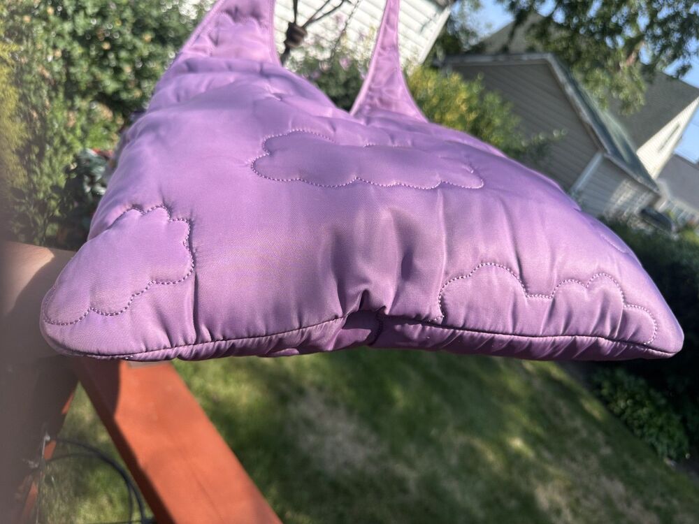 Coach Coachtopia Loop Flat Tote with Cloud Quilting Purple Violet Orchid C0668 - Picture 6 of 8